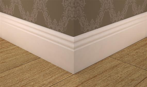 Mavera Saten Beyaz PVC Süpürgelik 8 cm Geniş Beyaz Süpü